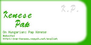 kenese pap business card